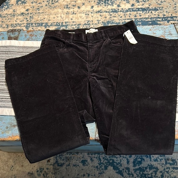 Talbots Outlet Women’s Black Velvet Pants Size 8 – Vintage Boot Cut - Picture 2 of 6